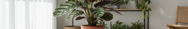 Calathea Elgergrass in lichte kamer
