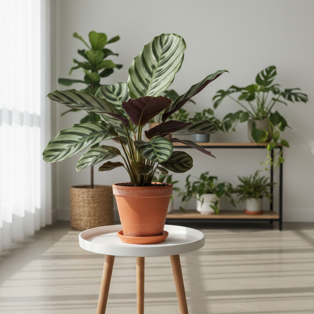 Calathea Elgergrass in lichte kamer
