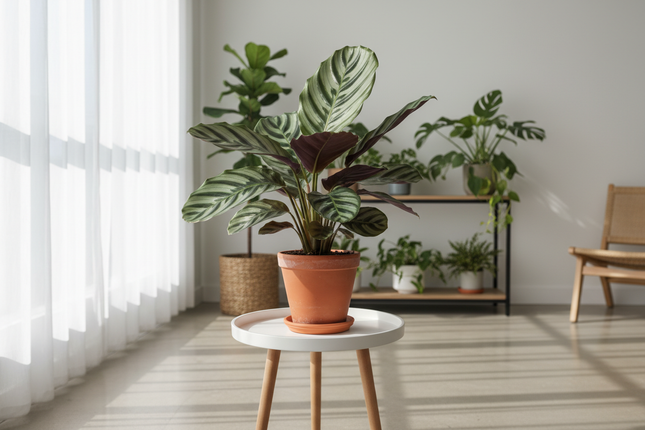 Calathea Elgergrass in lichte kamer