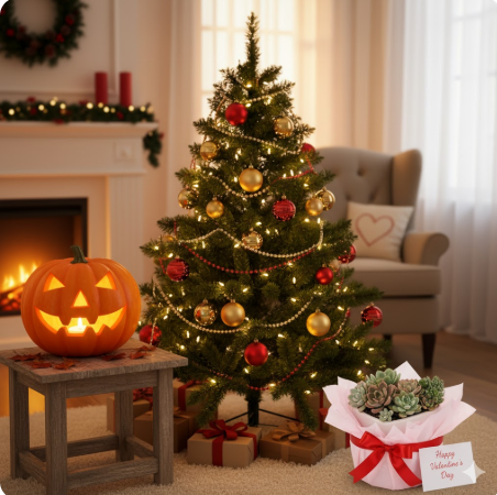 <h3>Seizoensplanten & Feestdagen</h3>