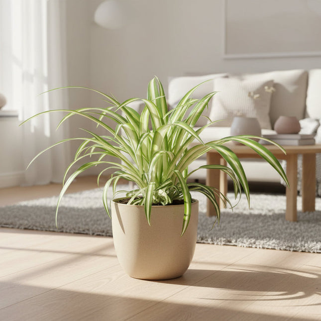 Graslelie - Chlorophytum - Makkelijke Kamerplant - Ø12cm - ↕25cm (zonder sierpot)