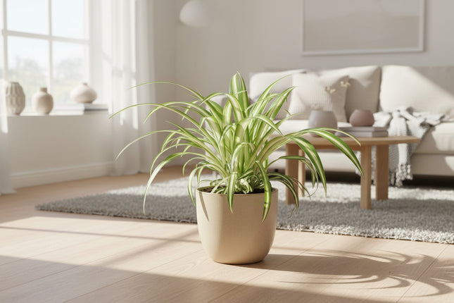 Graslelie - Chlorophytum - Makkelijke Kamerplant - Ø12cm - ↕25cm (zonder sierpot)