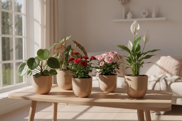 Valentijnsdag plantencollectie in Scandinavische stijl